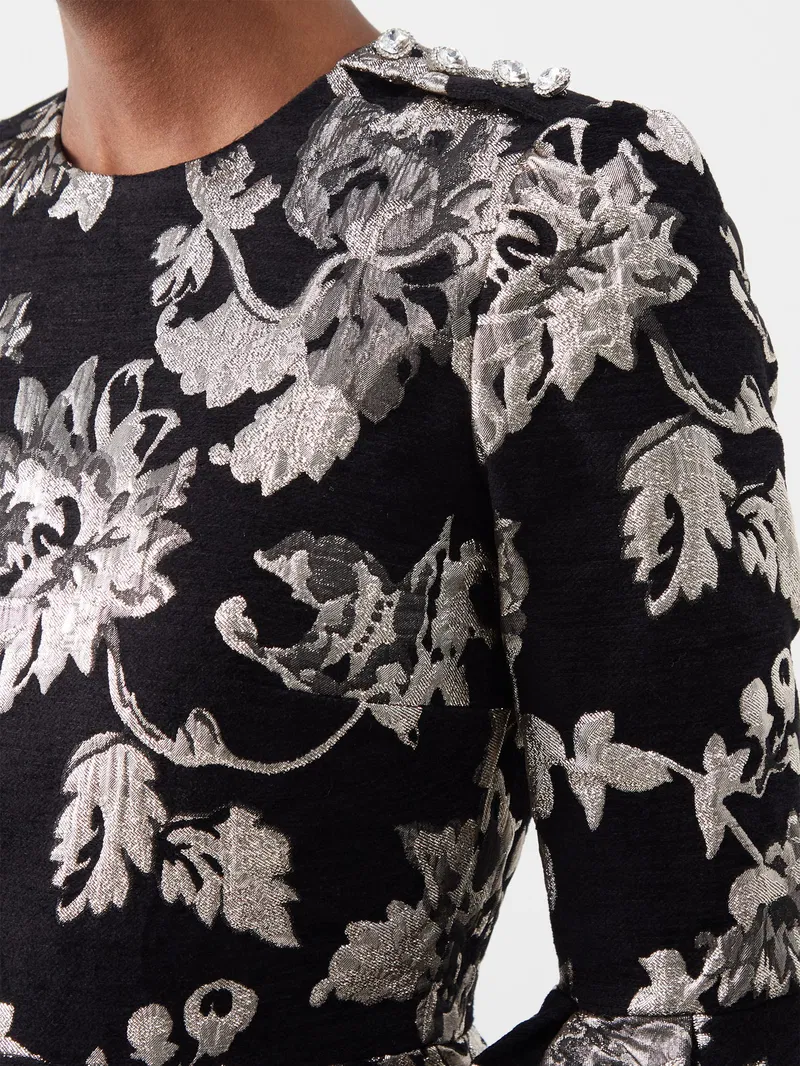 Womens Erdem Occasion Dress In Black Silver