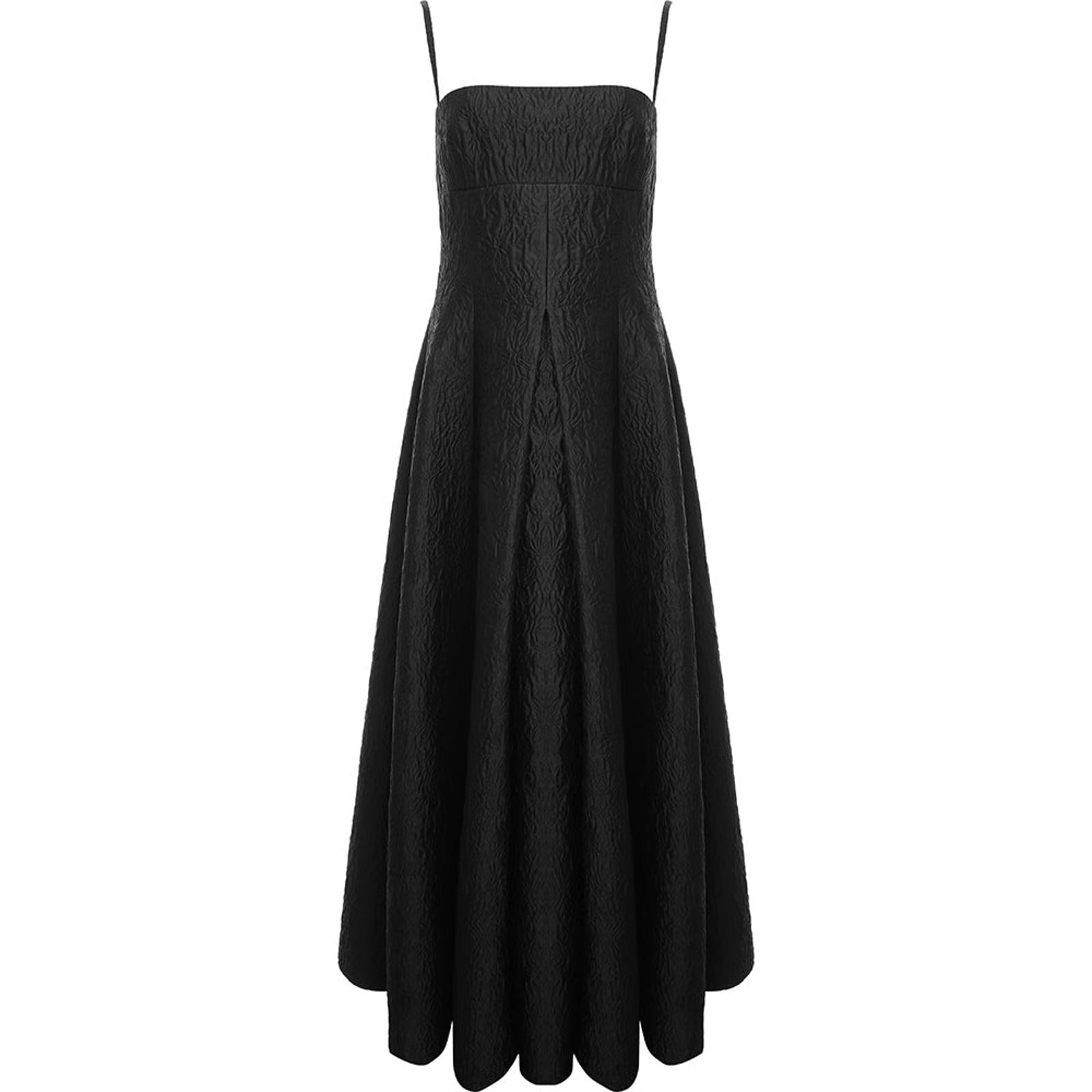 Emilia Wickstead Womens Oceana Cloque Deep Floral Cami Strap Full Length Gown