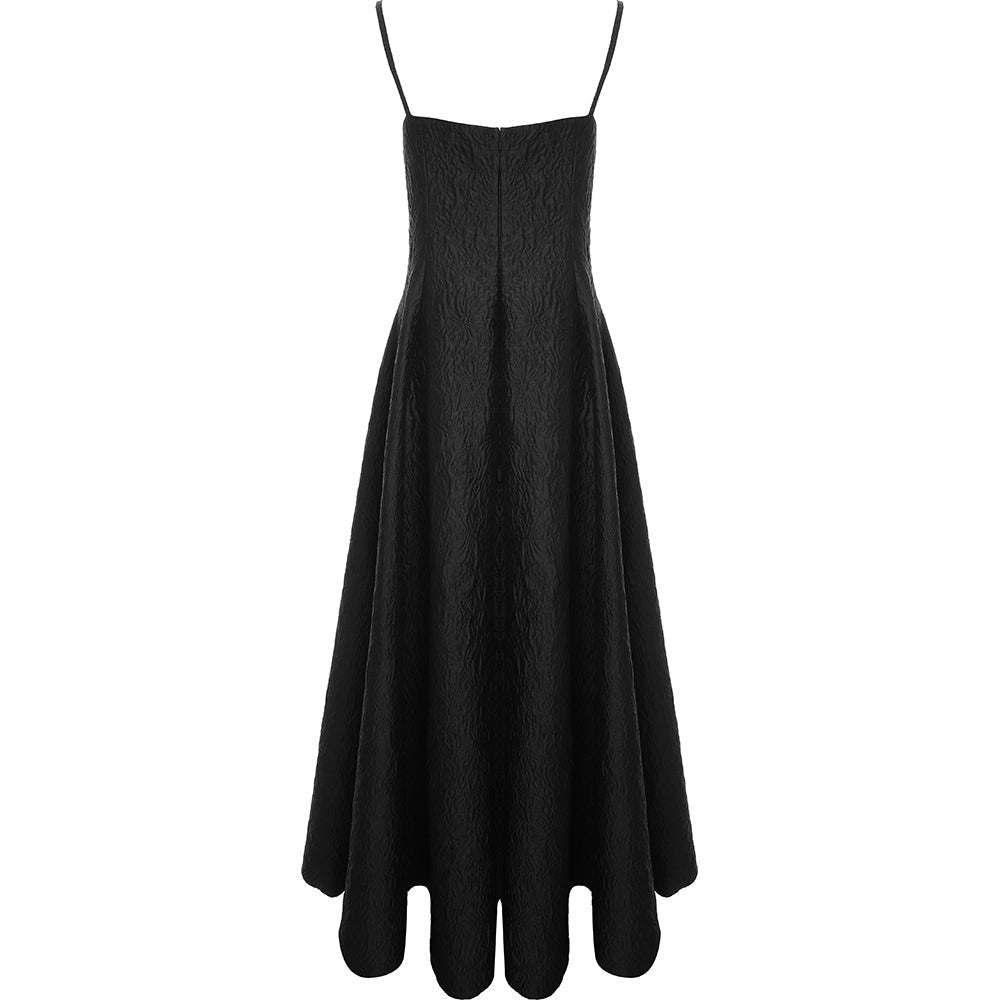 Emilia Wickstead Womens Oceana Cloque Deep Floral Cami Strap Full Length Gown