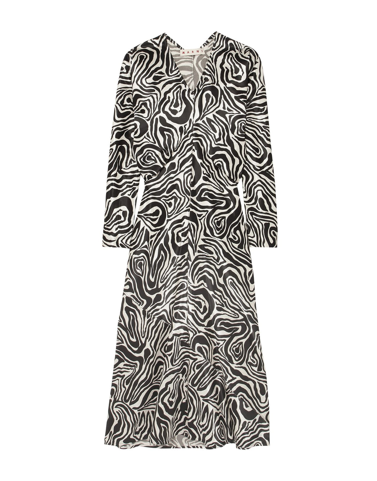 Marni Women's V-Neck Flared Maxi Dress