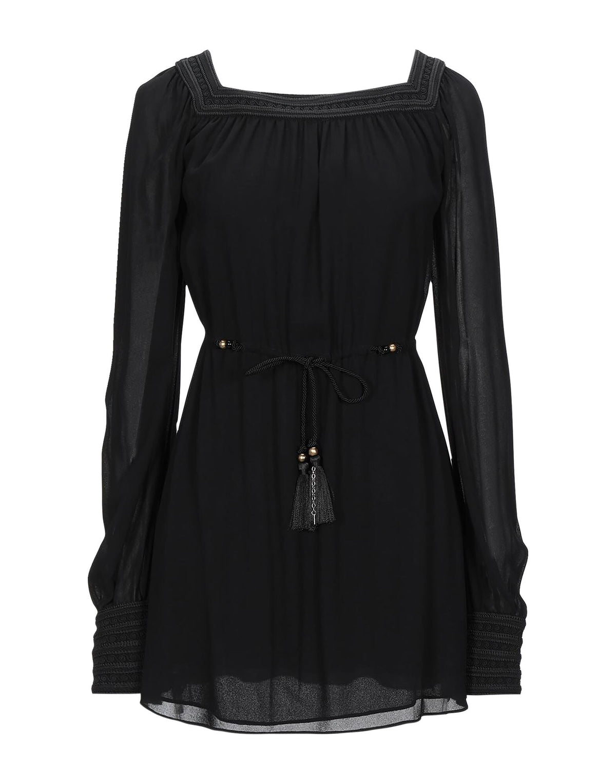 Saint Laurent Women's Flared Crepe Mini Dress