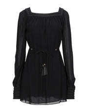 Saint Laurent Women's Flared Crepe Mini Dress