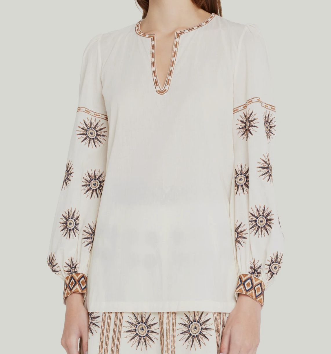 Womens Le Sirenuse Positano Blouses In White