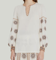 Womens Le Sirenuse Positano Blouses In White