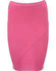 Rick Owens Womens Tube Stretch Cupro Jersey Mini Skirt In Pink