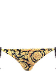 Versace Womens C/O Lycra Tie Side Bikini Bottom In Multi