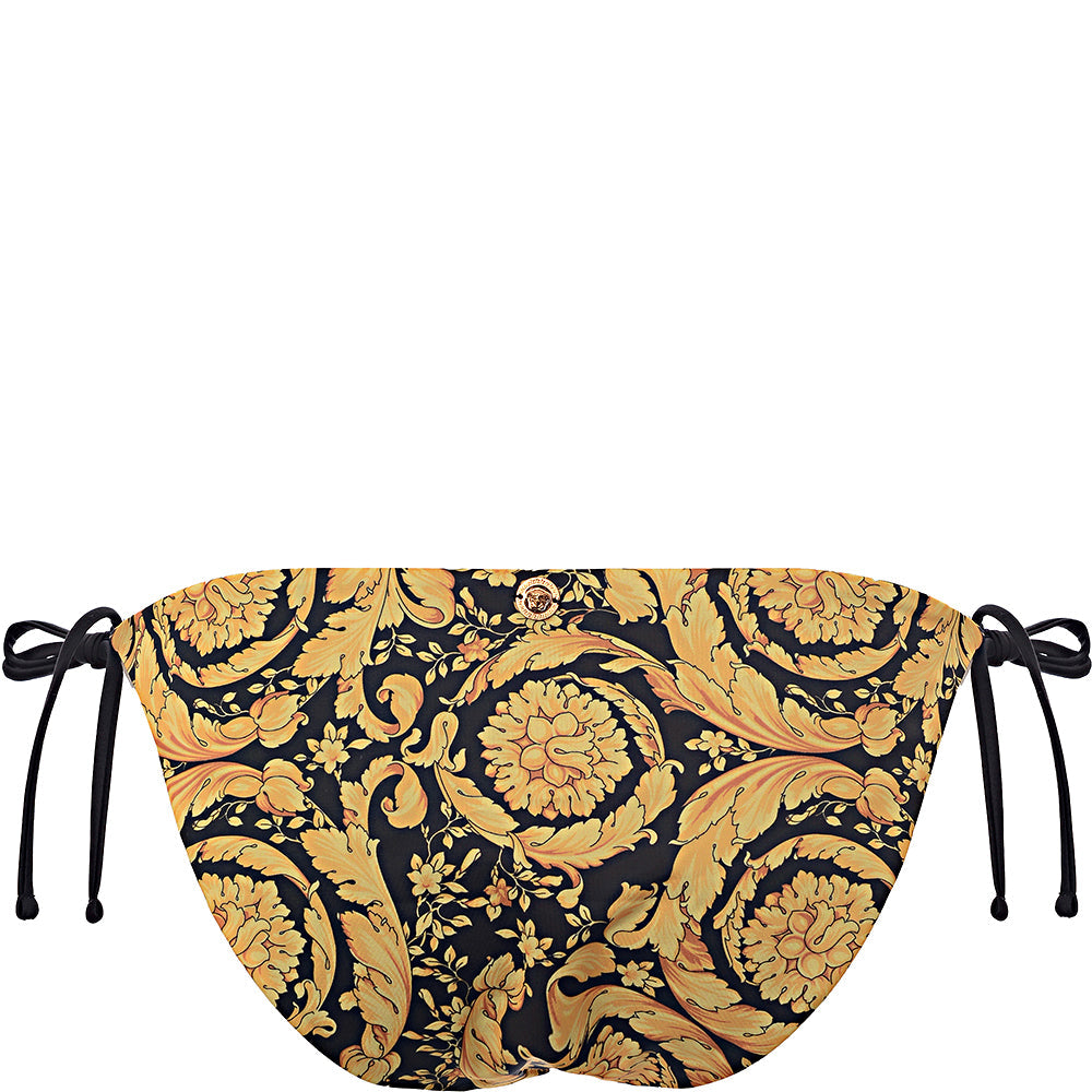 Versace Womens C/O Lycra Tie Side Bikini Bottom In Multi