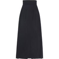 RAEY Womens At: Tailored Maxi Skirt in Navy