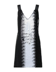 Armani Exchange Women's Deep Neck Sequin Mini Dress