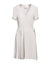 Semicouture Women's Deep Neck Flared Mini Dress