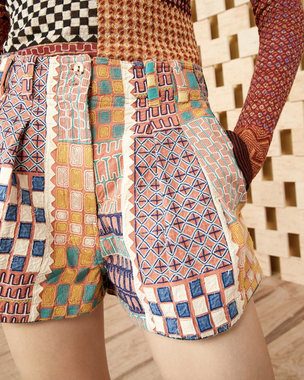 Womens Ulla Johnson Shorts In White Multi