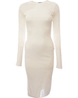 Tom Ford Womens Crepe Jersey Tubino L/S Dress in White