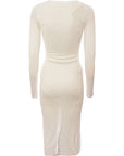 Tom Ford Womens Crepe Jersey Tubino L/S Dress in White