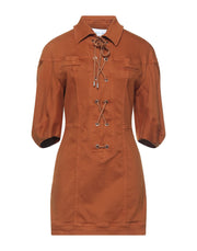 Alberta Ferretti Women's Denim Zip Mini Dress