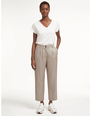 Womens Cefinn Cropped Trousers In Beige