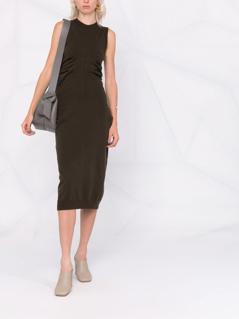 Maison Margiela Women's Midi Dress in Green