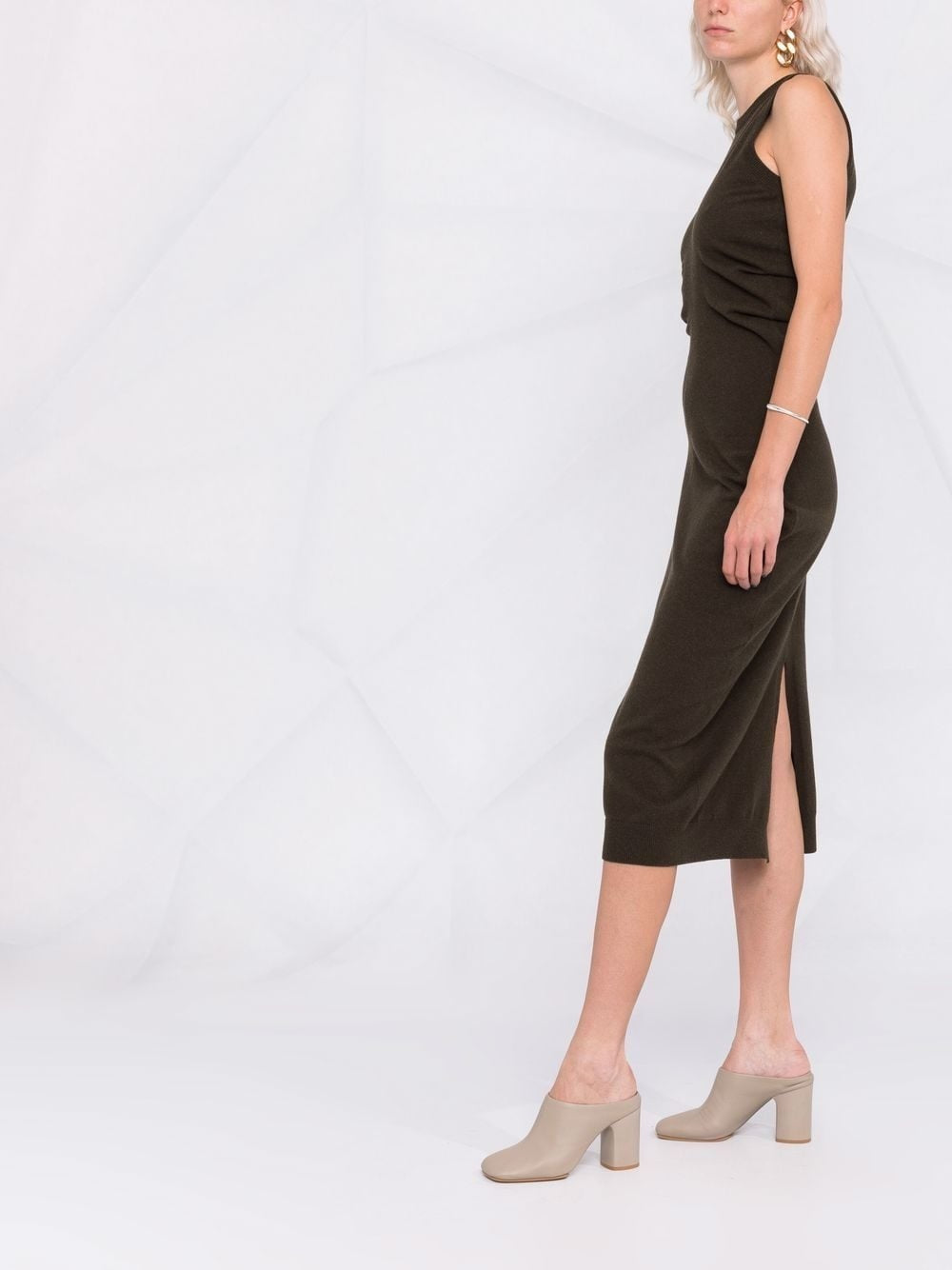Maison Margiela Women's Midi Dress in Green
