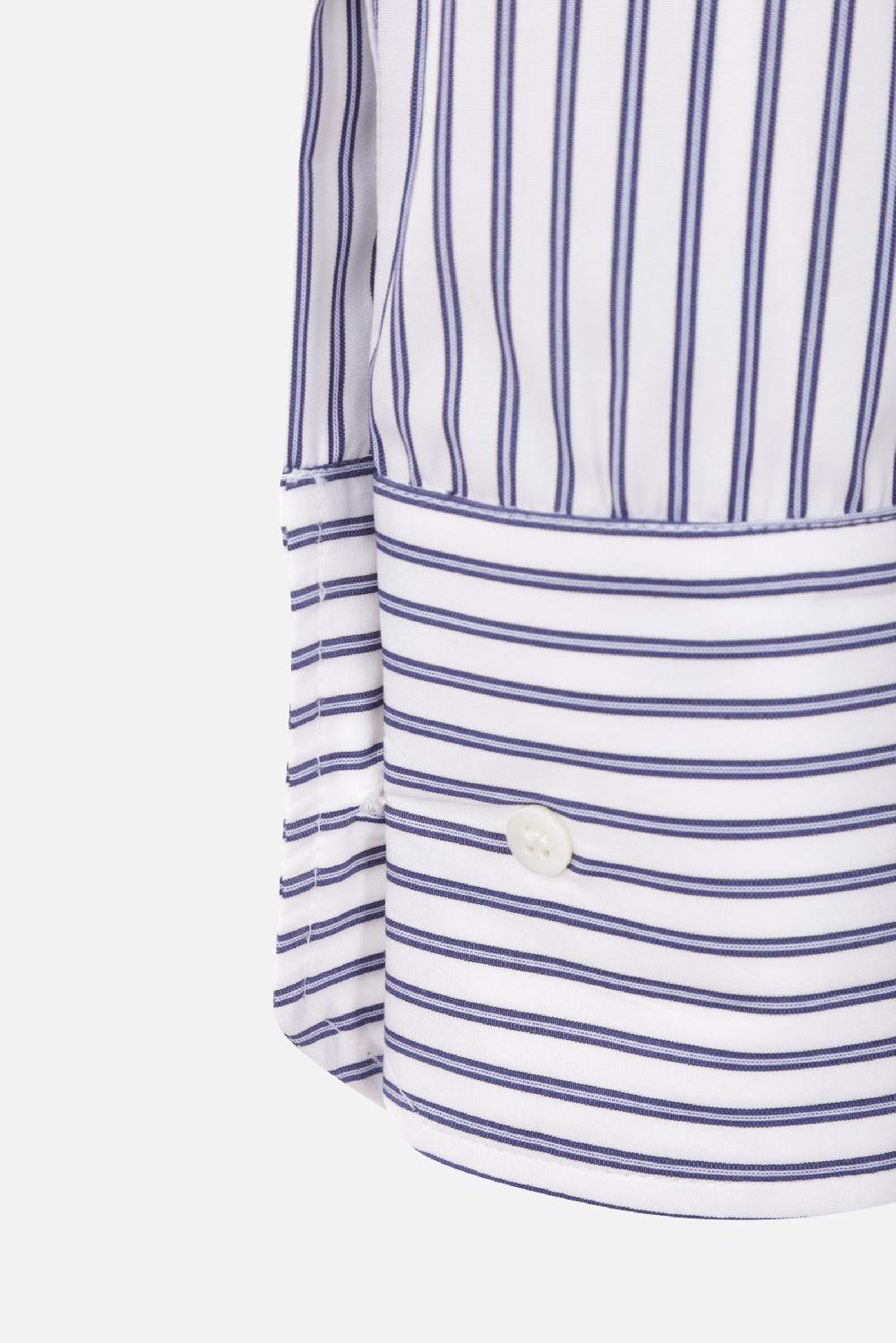 Womens Sa Su Phi Casual Shirts In White Blue