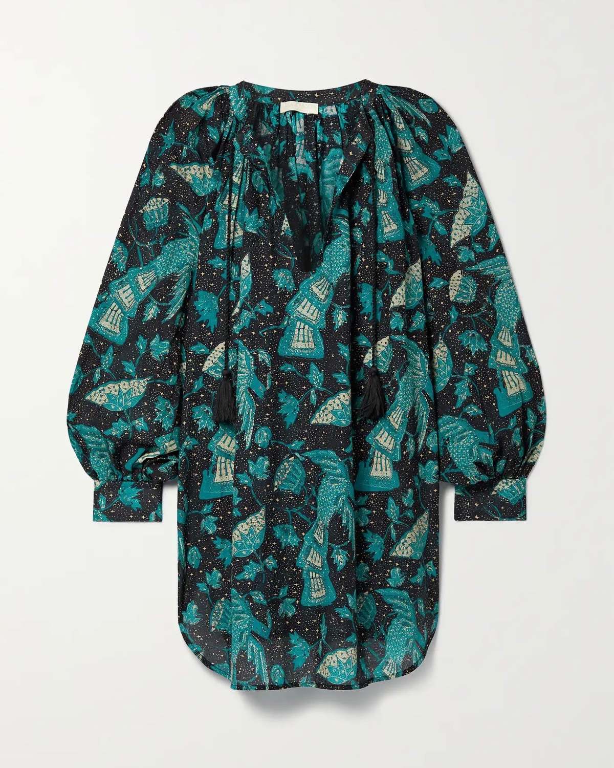 Womens Ulla Johnson Short Sun Dresses In Navy Print