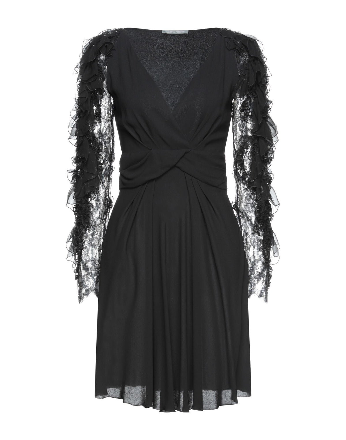 Alberta Ferretti Women's V-Neck Flared Mini Dress