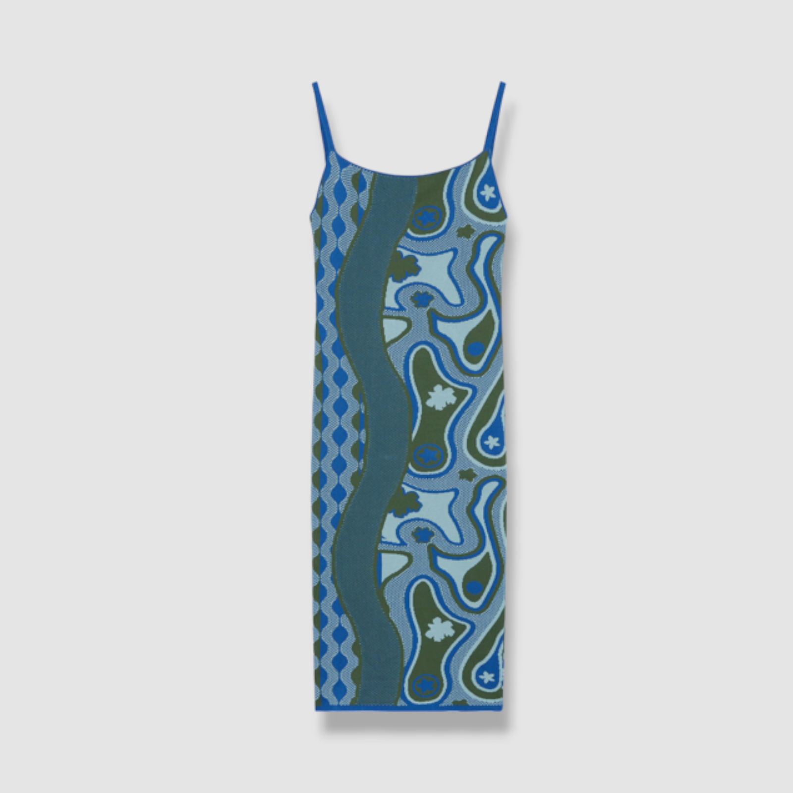 Womens Ahluwalia Studio Knitted Dresses In Blue Multi