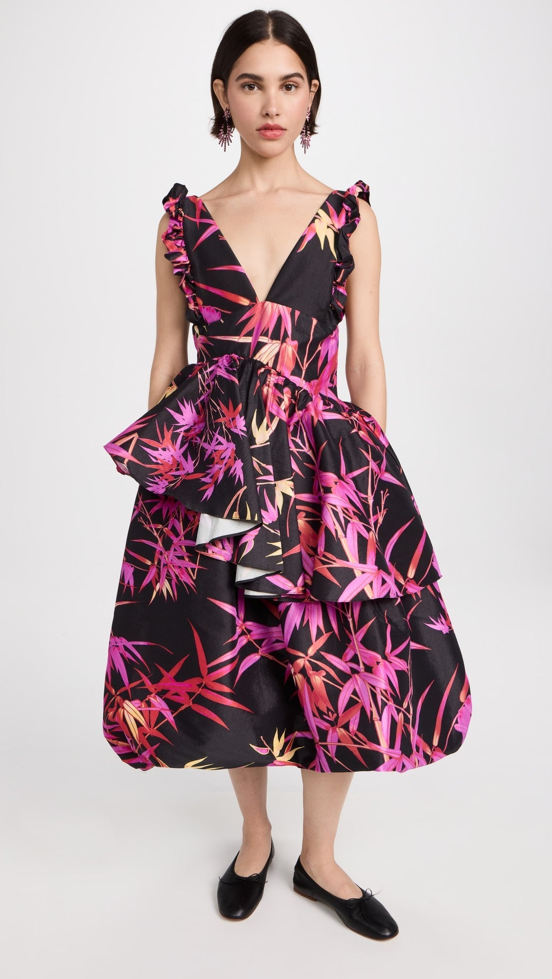 Womens Kika Vargas Occasion Dress In Black Multi