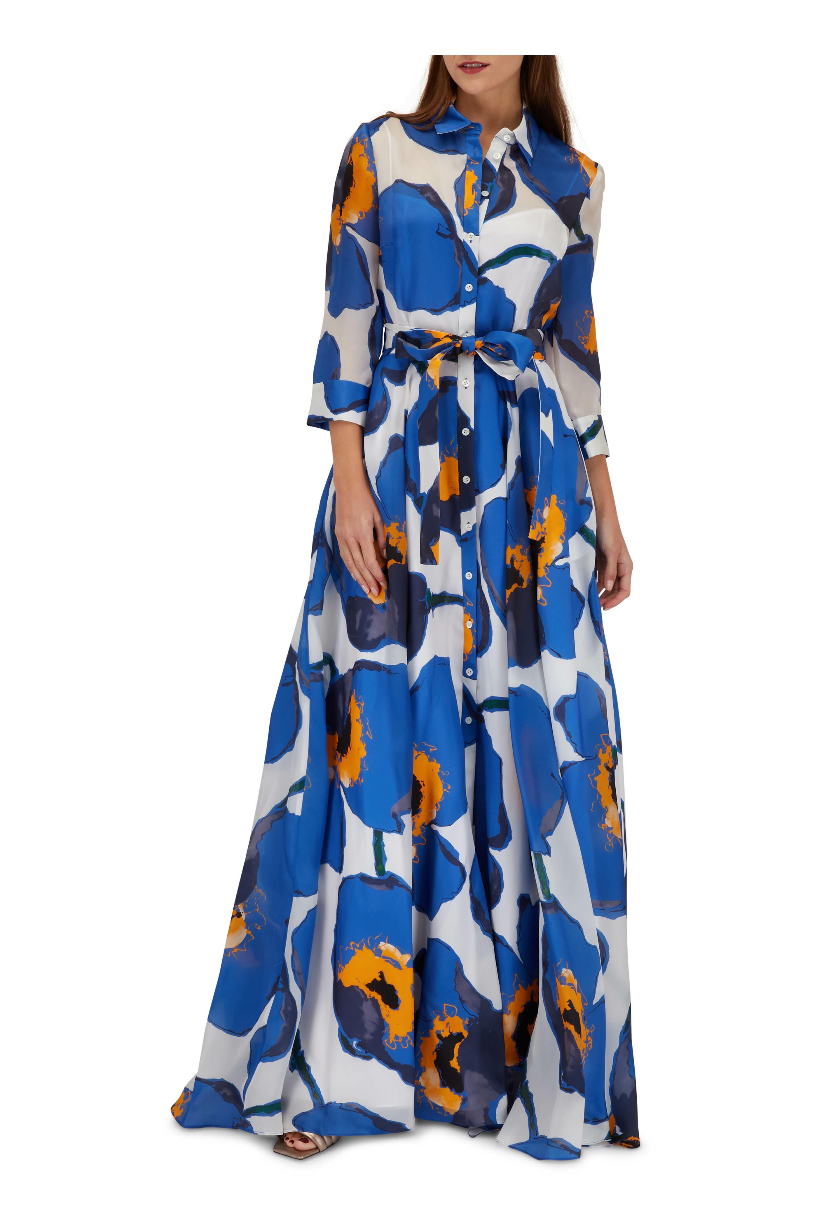 Womens Carolina Herrera Evening Gowns In Blue Multi