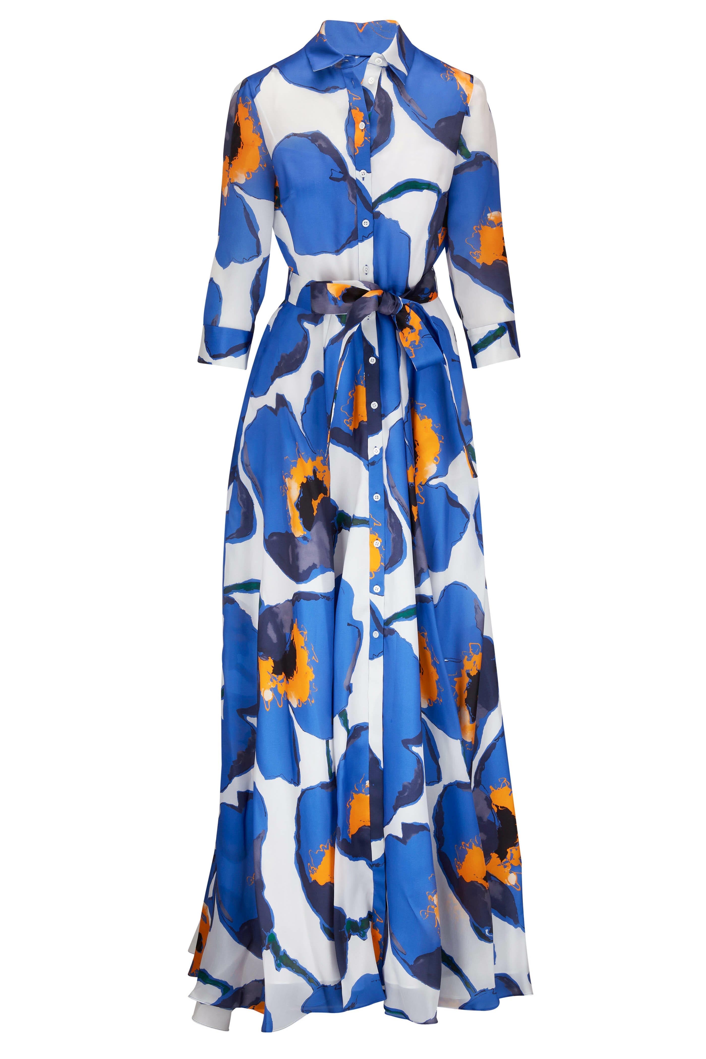 Womens Carolina Herrera Evening Gowns In Blue Multi