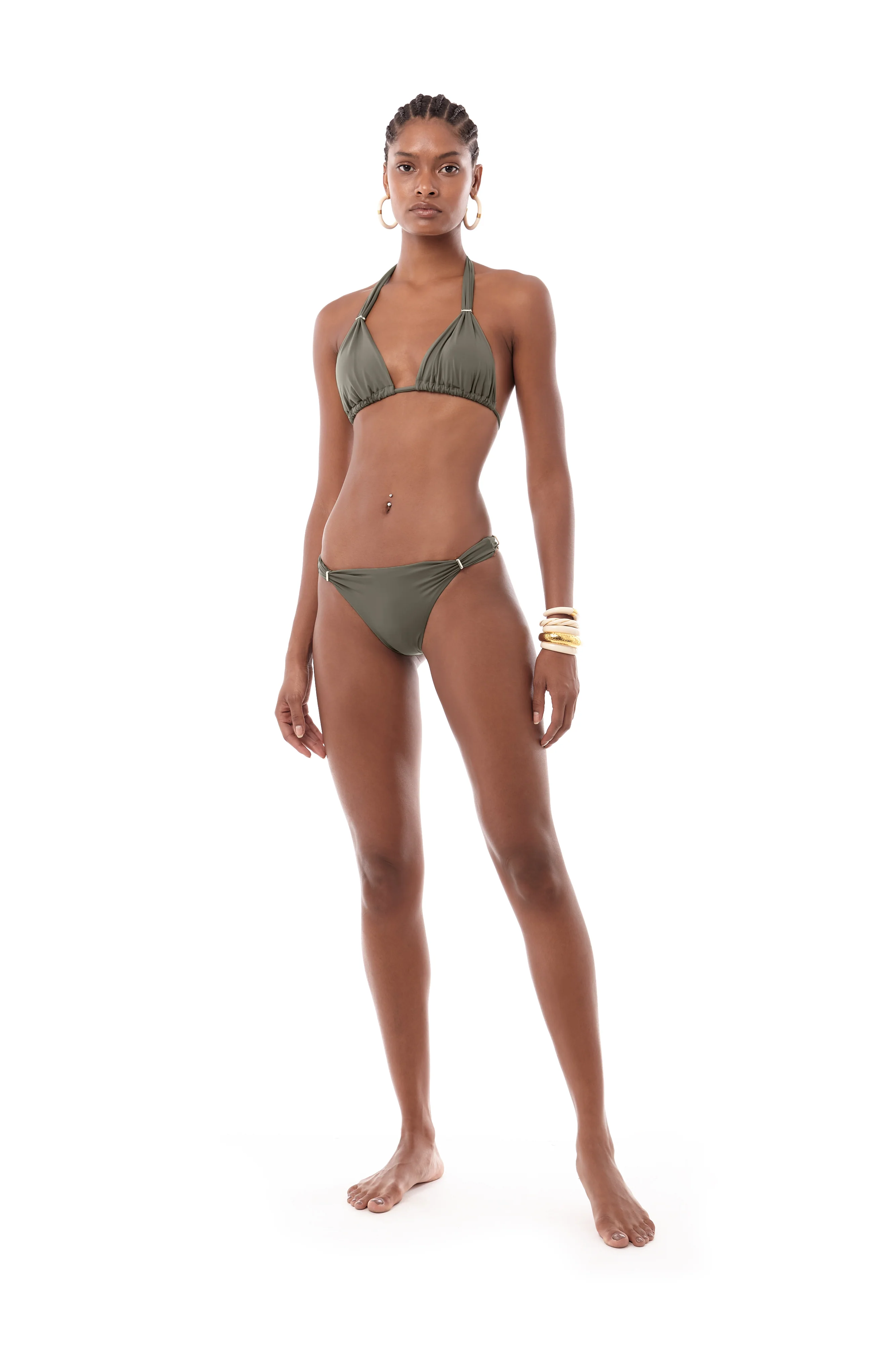 Womens Raquel Diniz Bikini Bottoms In Green