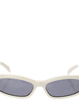 Celine Mens D Frame Acetate Sunglasses in Ivory Multi