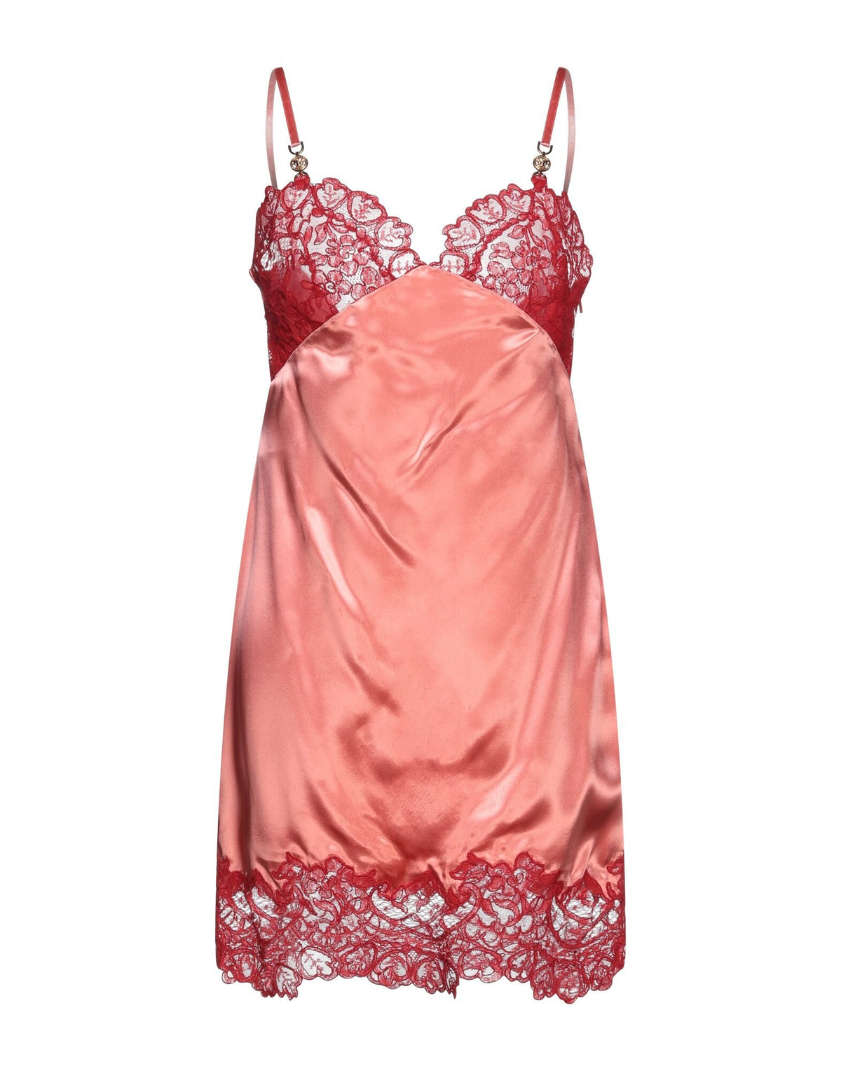 Versace Women's Deep Neck Lace Mini Dress