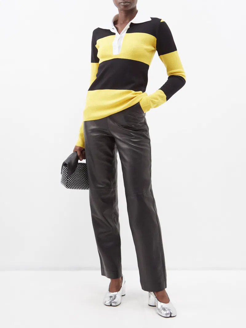 Womens Marques Almeida Long Sleeve T-Shirts In Yellow Black