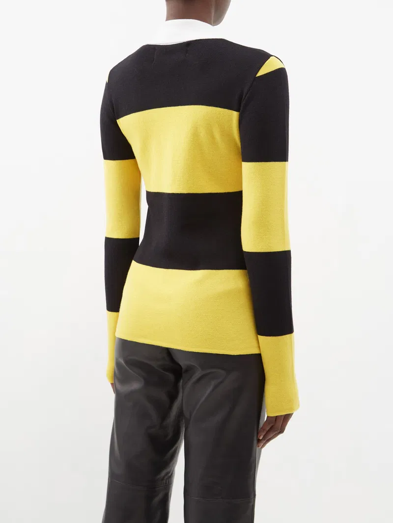 Womens Marques Almeida Long Sleeve T-Shirts In Yellow Black