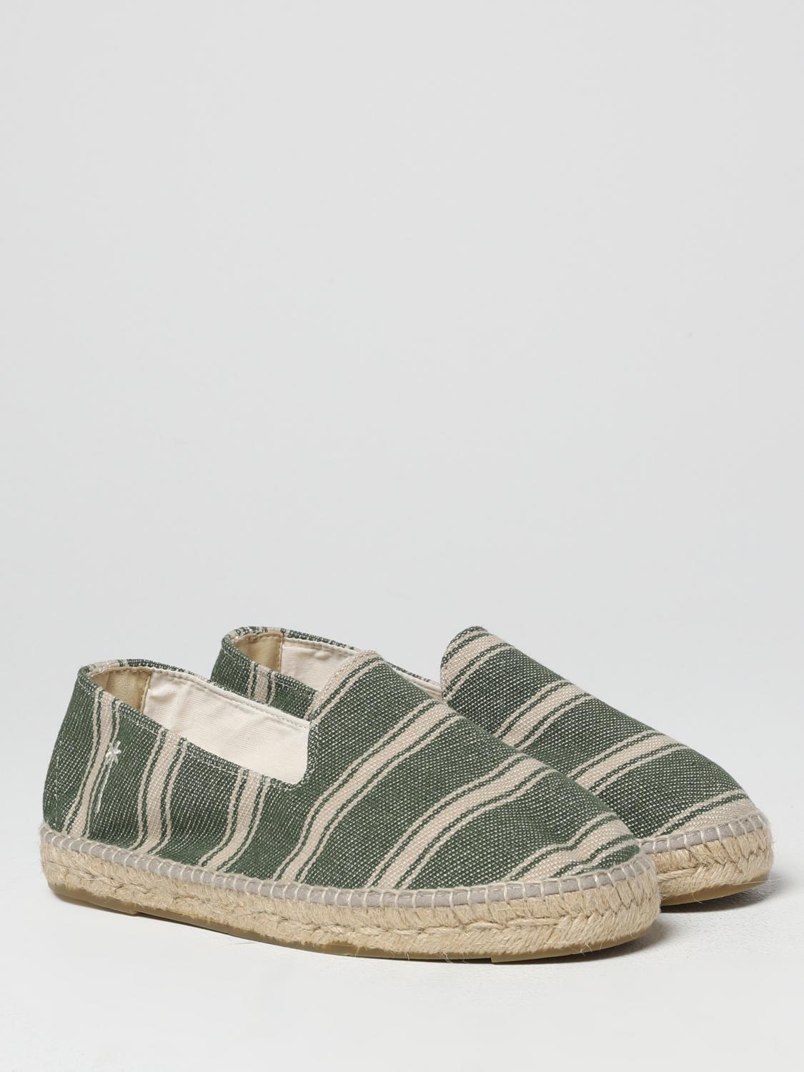 Mens Manebi Espadrilles In Green White