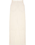 RAEY Womens Organic Denim Maxi Pencil Skirt in White