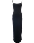 RAEY Womens Spaghetti Strap Jersey Dress in Black