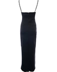 RAEY Womens Spaghetti Strap Jersey Dress in Black