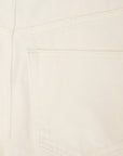 RAEY Womens Organic Denim 90'S Longline Shorts in White