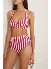 Womens Eres Bikini Tops In Pink Stripe