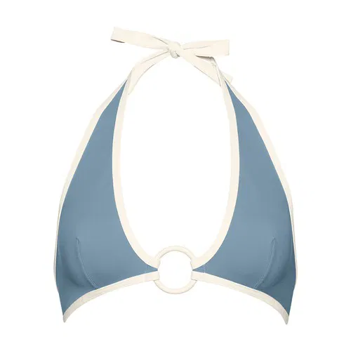 Womens Eres Bikini Tops In Blue Cream