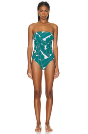 Womens Eres Fashion Swimsuit In Green White