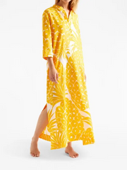 Womens Eres Long Sun Dresses In Yellow