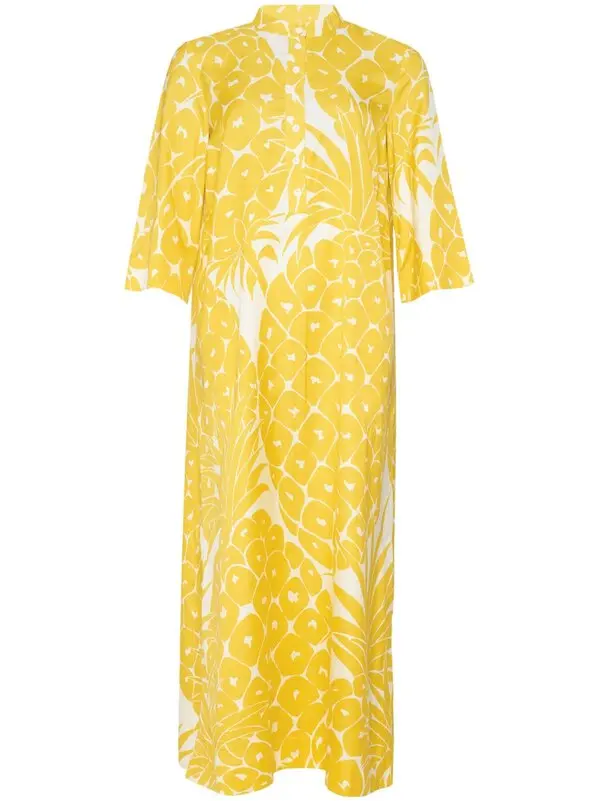 Womens Eres Long Sun Dresses In Yellow