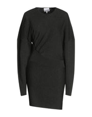 Ganni Women's Crew Neck Knitted Mini Dress