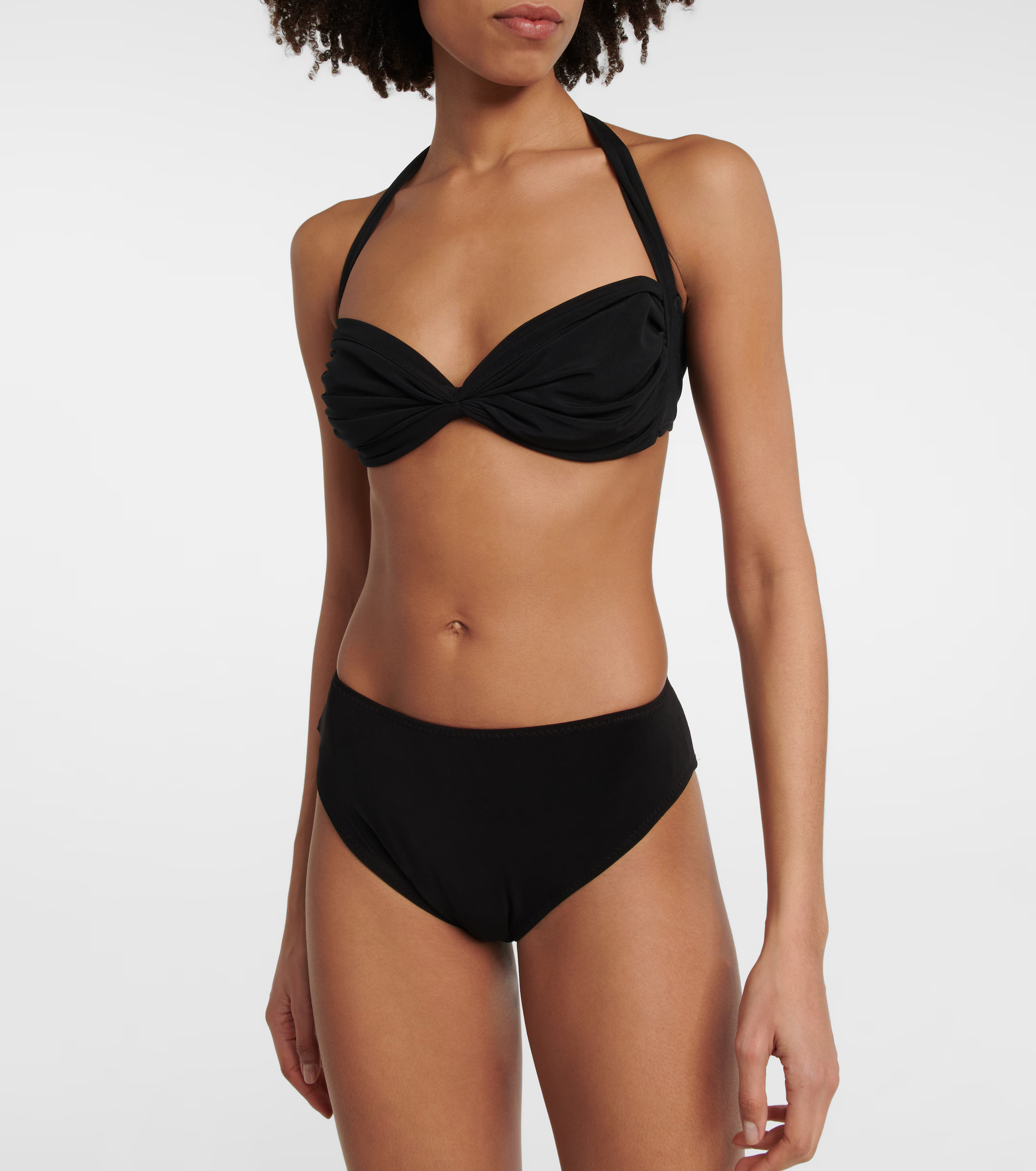 Womens Norma Kamali Bikini Tops In Black