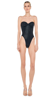 Womens Norma Kamali Fashion Swimsuit In Black