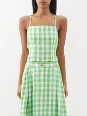 Womens Mara Hoffman Days Tops In Green White