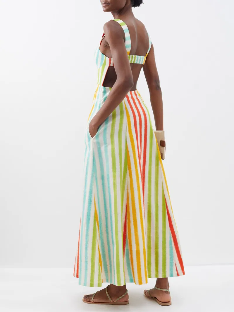 Womens Le Sirenuse Positano Long Sun Dresses In Multi Stripe