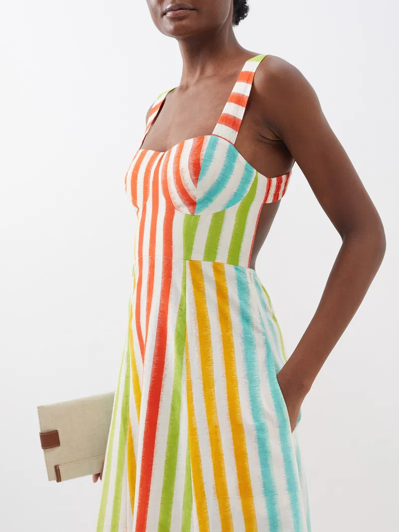 Womens Le Sirenuse Positano Long Sun Dresses In Multi Stripe