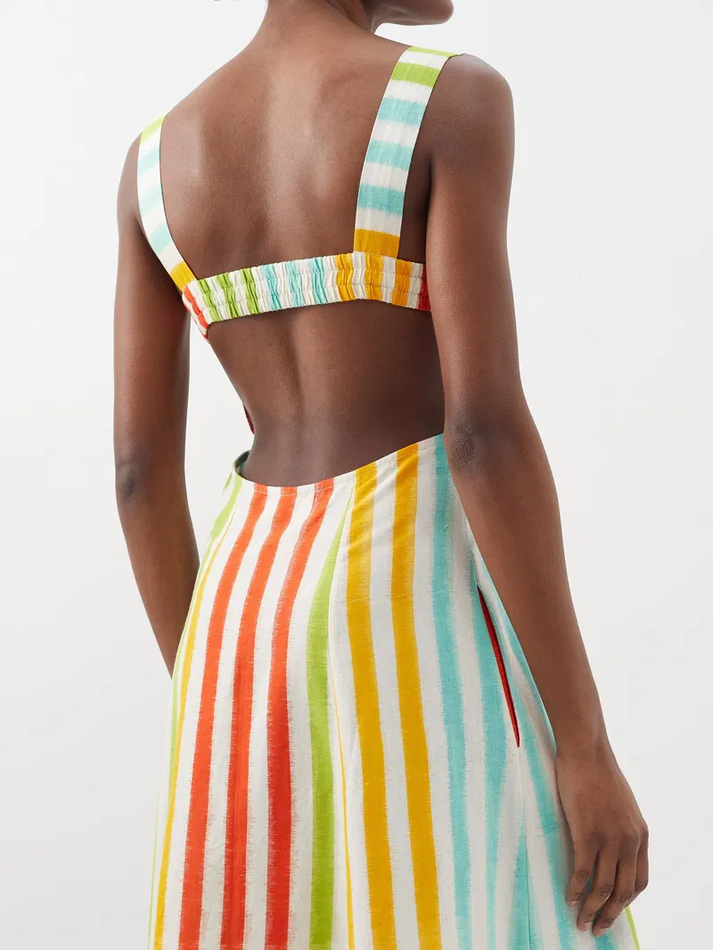 Womens Le Sirenuse Positano Long Sun Dresses In Multi Stripe